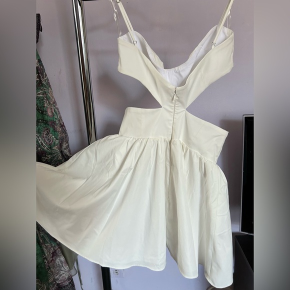 Mistress Rocks White Cutout Corset Mini Dress - Picture 3 of 4